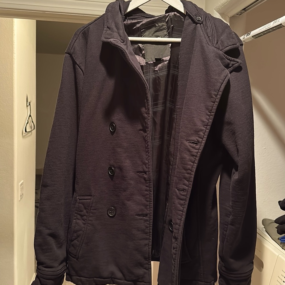 Hurley Mens Black Peacoat SZ Large